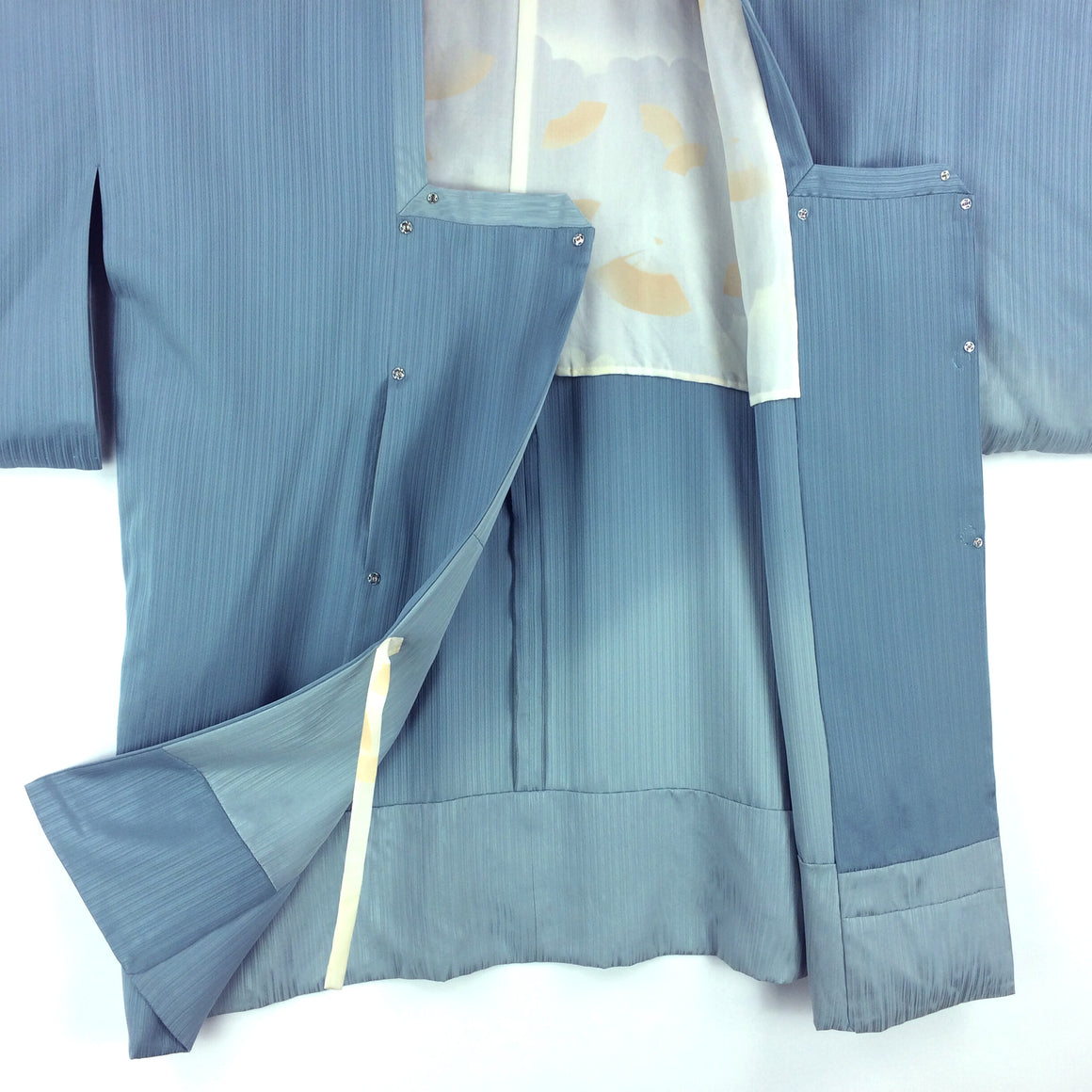 Vintage Kimono Jacket Pale Blue Silk Michiyuki