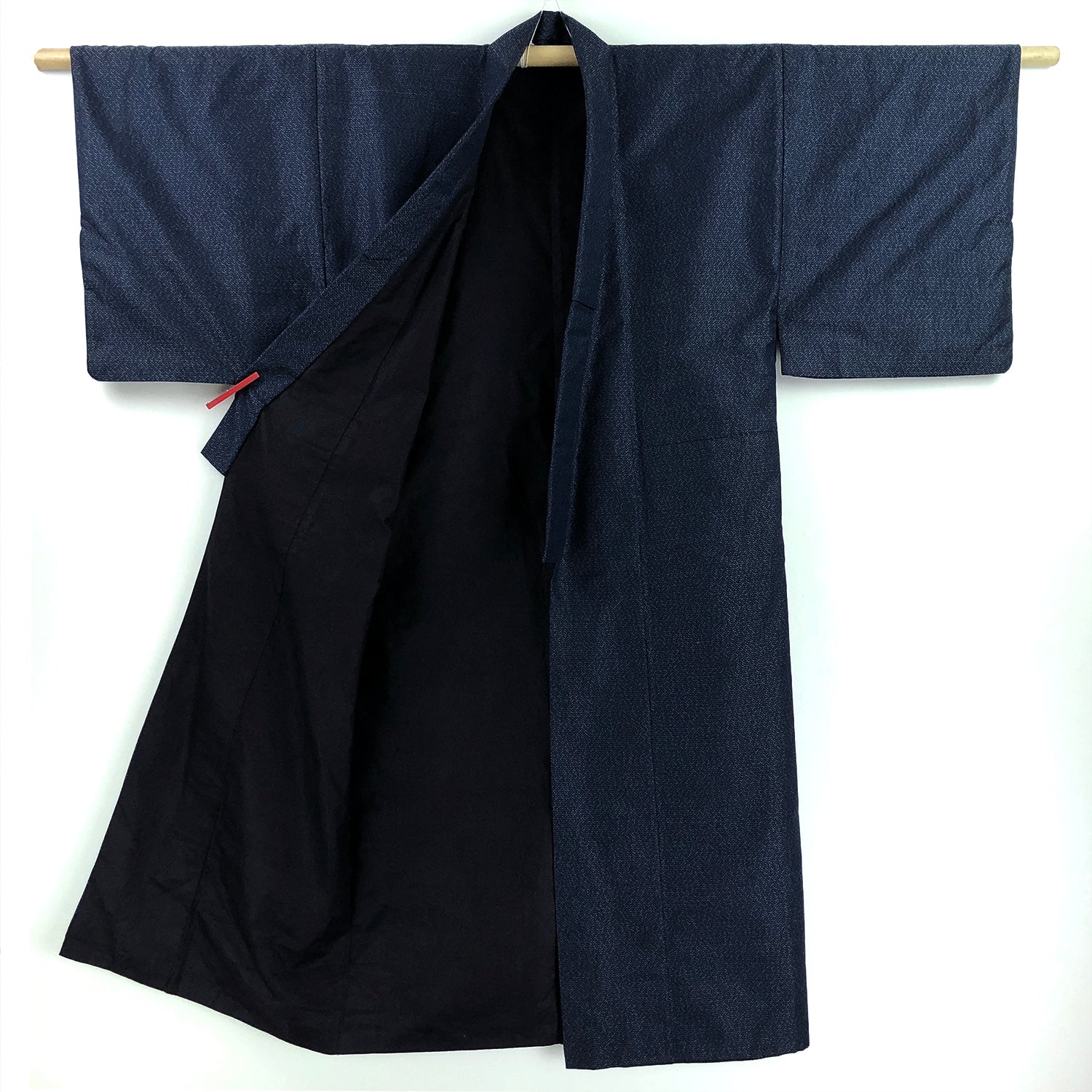 Vintage Kimono Hanten Red Fleece Padded Quilted Kimono Jacket - Mero Retro