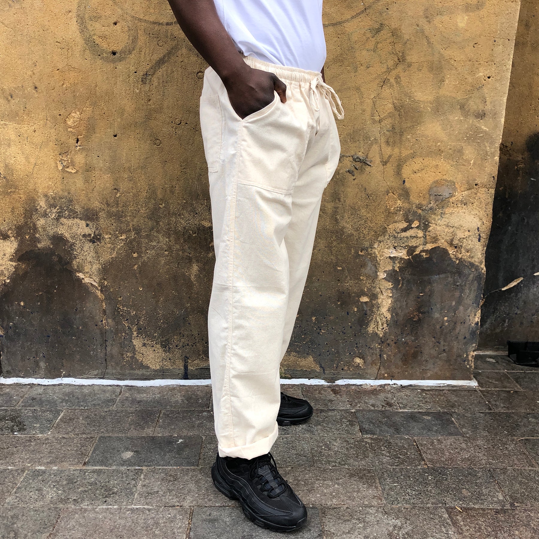 Unisex One Size Cotton Trousers - Long Muang - Mero Retro