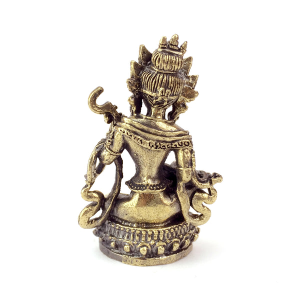 Saraswati Hindu goddess of learning and the arts - brass statuette