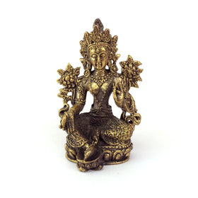Fairtrade Nepalese Brass Tara Statuette
